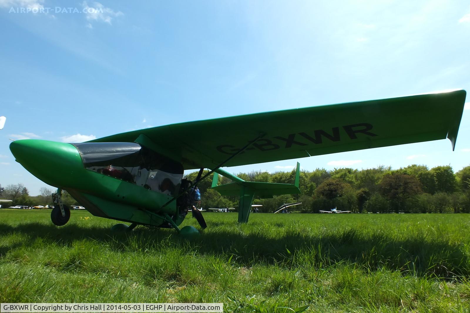 G-BXWR, 1998 CFM Streak Shadow C/N PFA 206-13205, at the 2014 Microlight Trade Fair, Popham