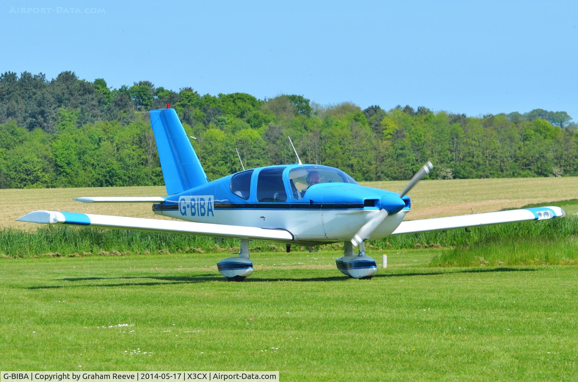G-BIBA, 1980 Socata TB-9 Tampico C/N 149, Just landed at Northrepps.