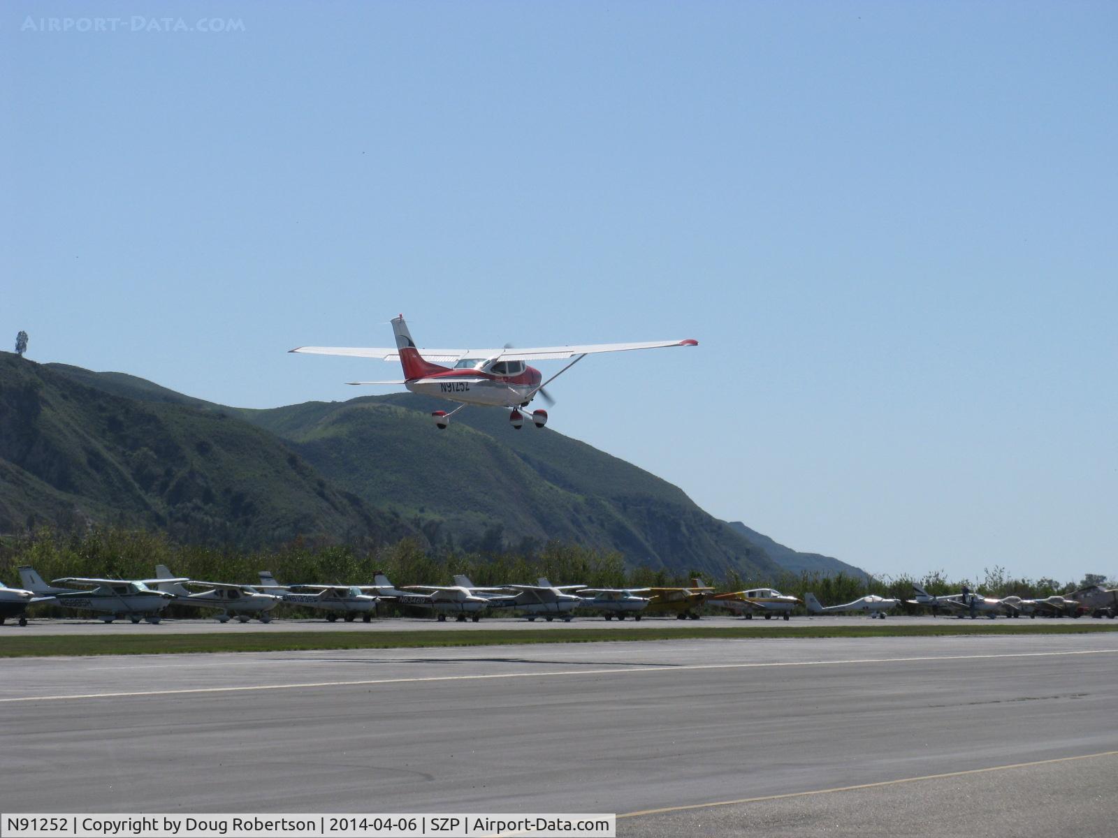 N91252, 1973 Cessna 182P Skylane C/N 18261981, 1973 Cessna 182P SKYLANE, Continental O-470-S 230 Hp, takeoff climb Rwy 22