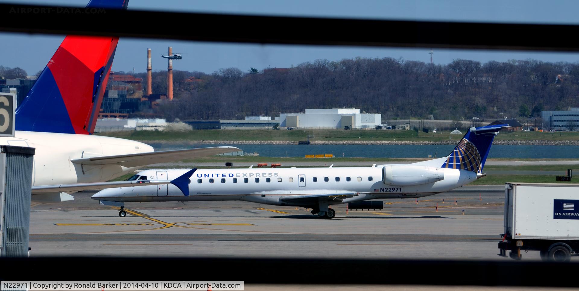 N22971, 1999 Embraer Embraer EMB-145LR C/N 145149, Taxi for takeoff National