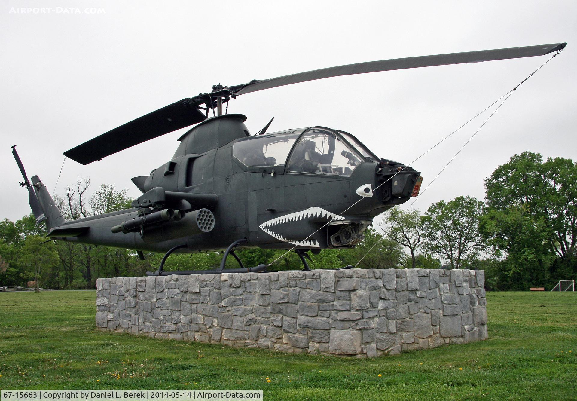 67-15663, 1967 Bell AH-1G Cobra C/N 20227, This helicopter is part of the outdoor display area of the United States Army Heritage Center Museum, Carlisle, PA.