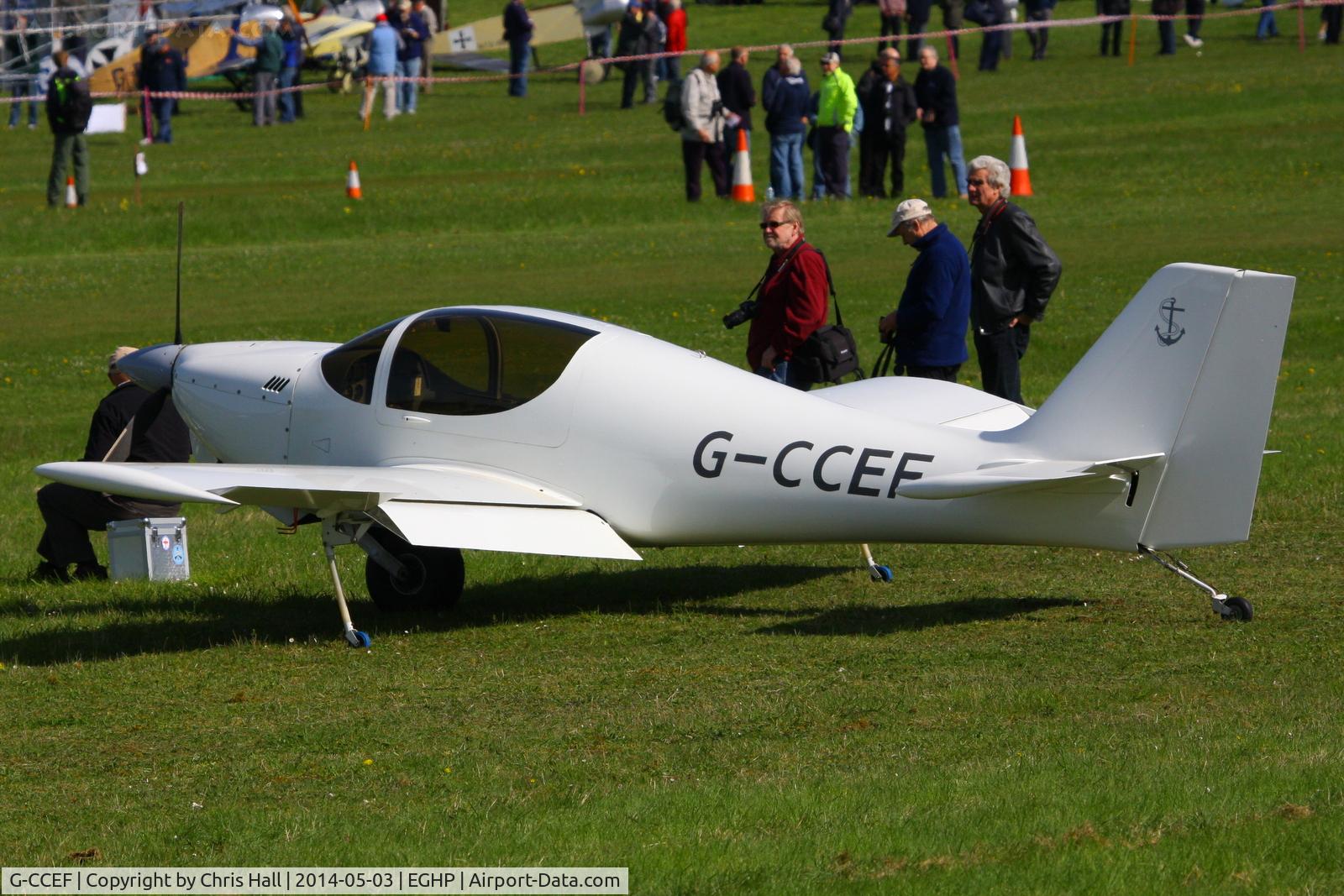 G-CCEF, 2004 Europa Monowheel C/N PFA 247-13038, at the 2014 Microlight Trade Fair, Popham