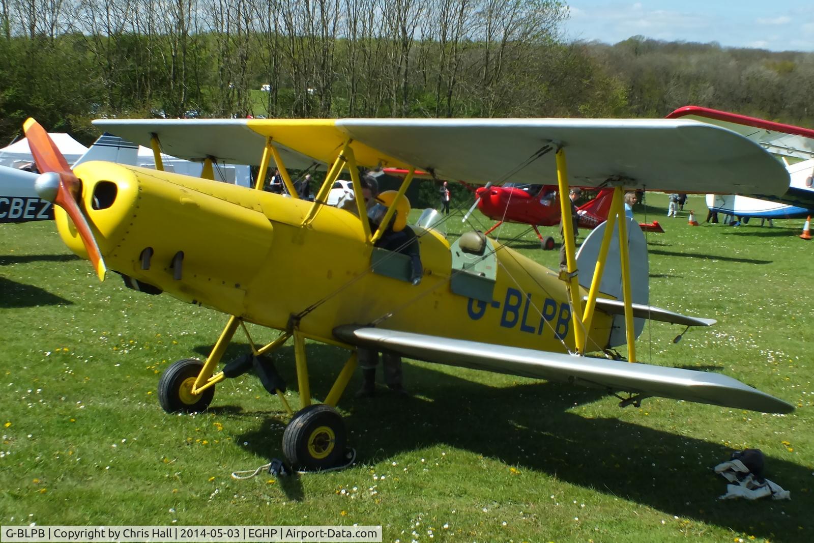 G-BLPB, 1986 Turner Hot 2 Wot (TSW2) C/N PFA 046-10606, at the 2014 Microlight Trade Fair, Popham