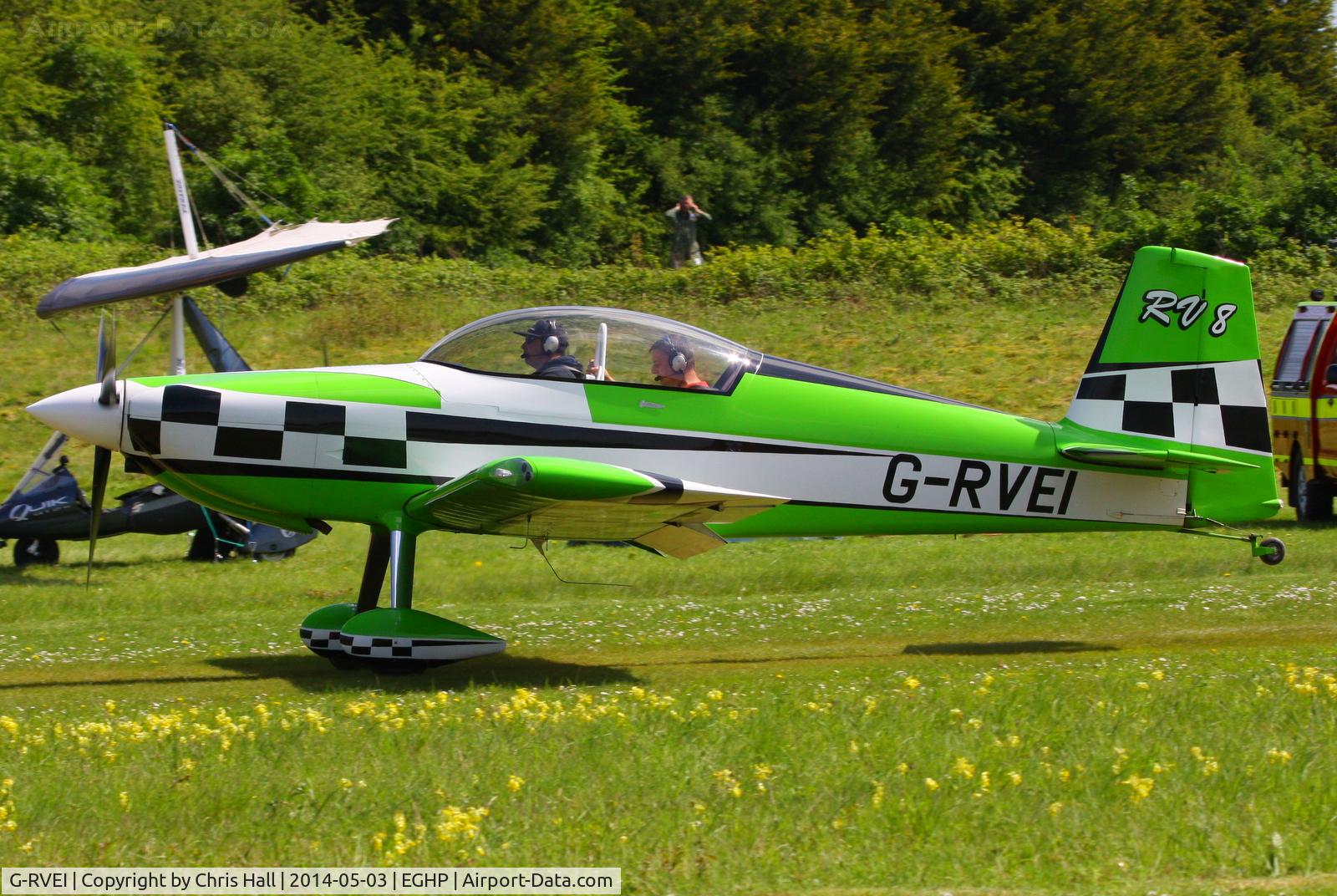 G-RVEI, 2011 Vans RV-8 C/N LAA 303-14961, at the 2014 Microlight Trade Fair, Popham