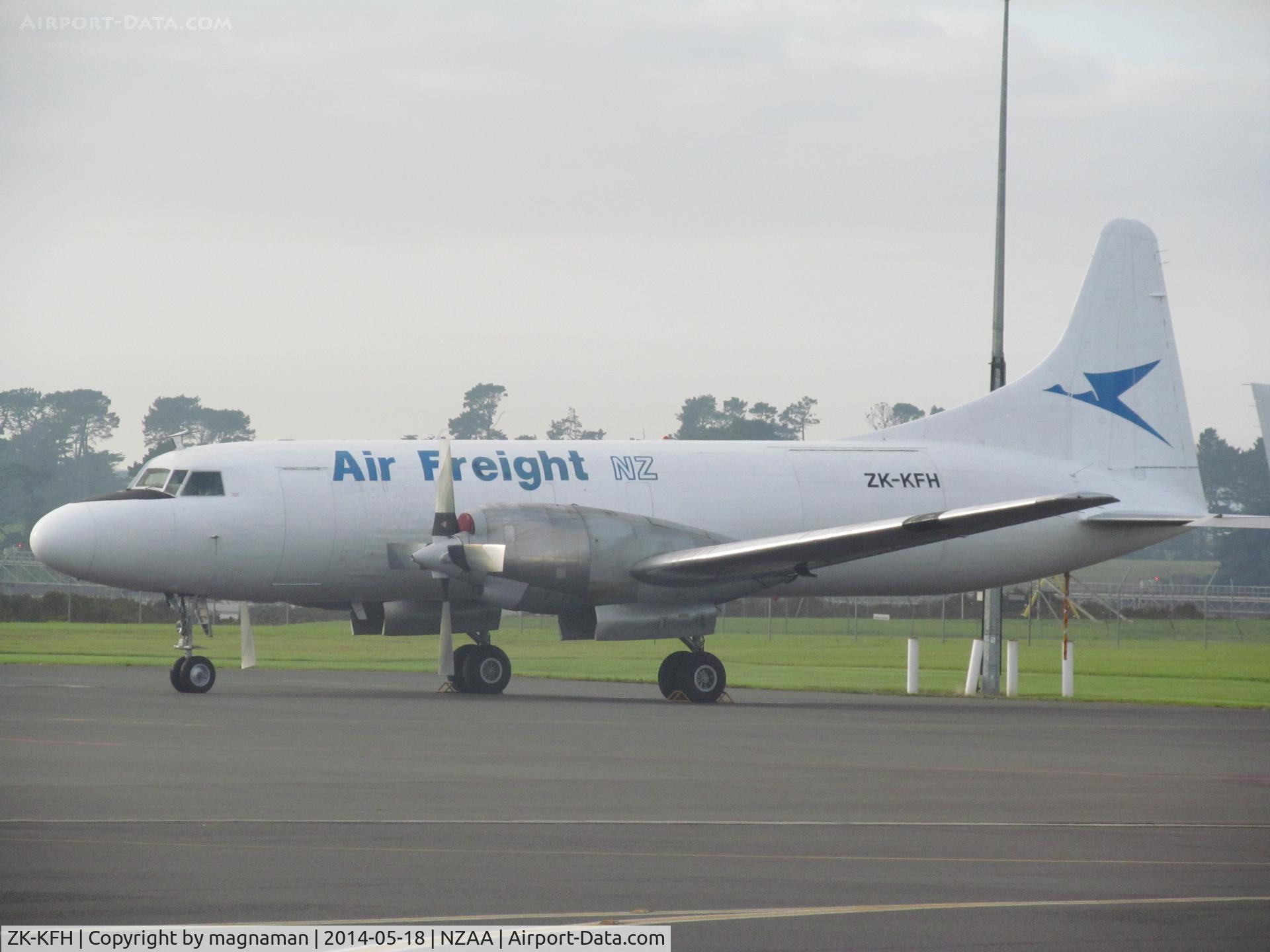 ZK-KFH, Convair 580(F) C/N 42, At home base.