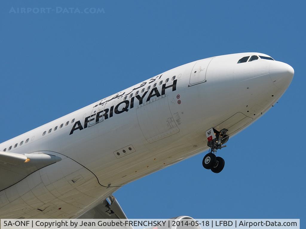 5A-ONF, 2009 Airbus A330-202 C/N 999, Afriqiyah Airways landing 23 to Sabena Tecknics