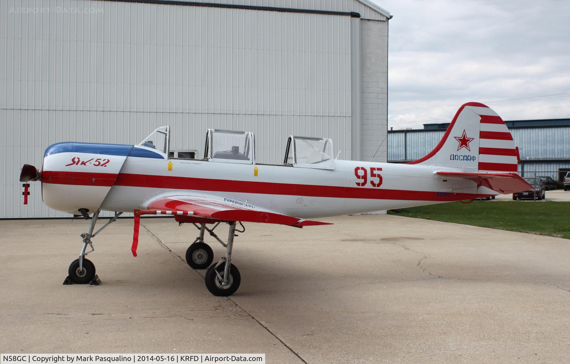 N58GC, 1983 Yakovlev Yak-52 C/N 833511, YAK-52