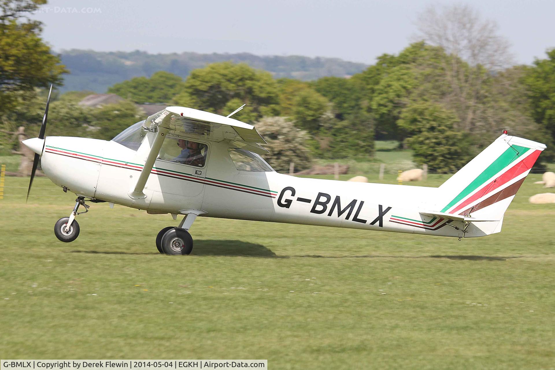 G-BMLX, 1971 Reims F150L C/N 0700, Seen departing runway 28 at EGKH.