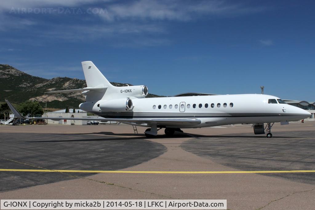 G-IONX, 2011 Dassault Falcon 7X C/N 111, Parked