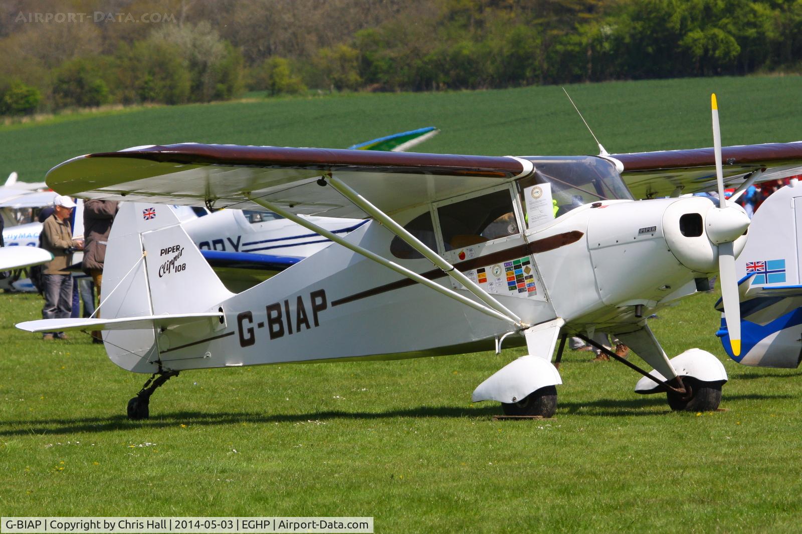 G-BIAP, 1950 Piper PA-16 Clipper Clipper C/N 16-732, at the 2014 Microlight Trade Fair, Popham