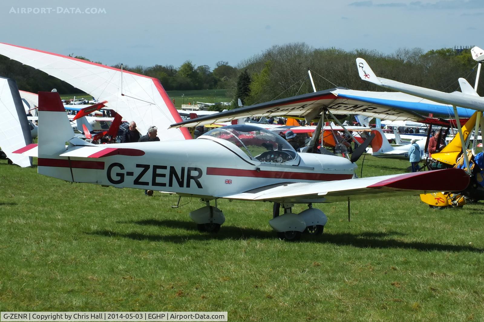 G-ZENR, 1998 Zenair CH-601 HD Zodiac C/N PFA 162-11573, at the 2014 Microlight Trade Fair, Popham