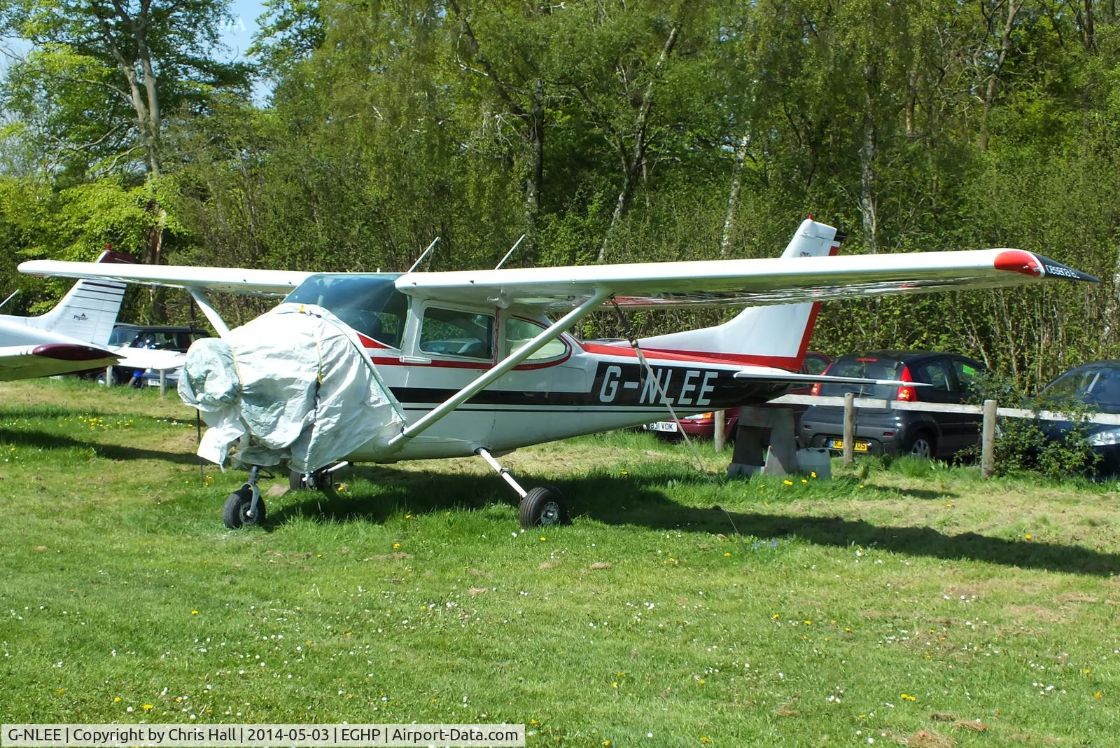 G-NLEE, 1977 Cessna 182Q Skylane C/N 182-65934, at the 2014 Microlight Trade Fair, Popham