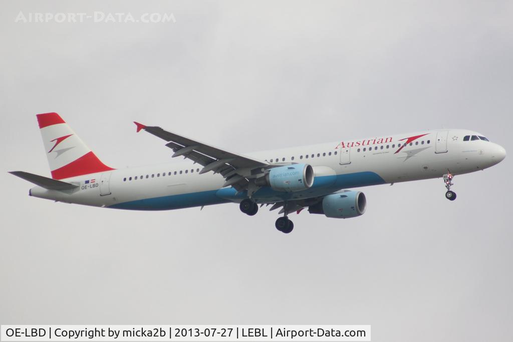 OE-LBD, 1998 Airbus A321-211 C/N 920, Landing