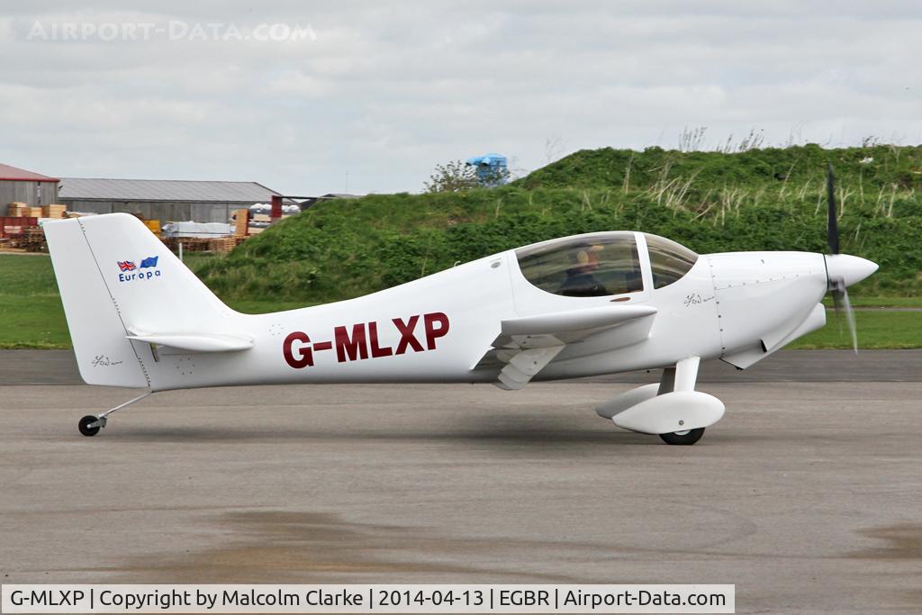 G-MLXP, 2013 Europa  C/N PFA 247-12974, Europa at The Real Aeroplane Club's Early Bird Fly-In, Breighton Airfield, April 2014.