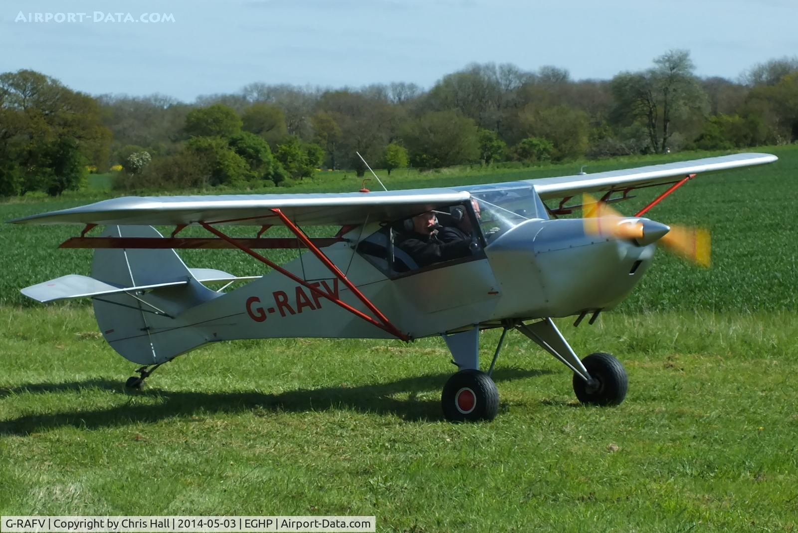 G-RAFV, 1992 Avid Speedwing C/N PFA 189-11738, at the 2014 Microlight Trade Fair, Popham