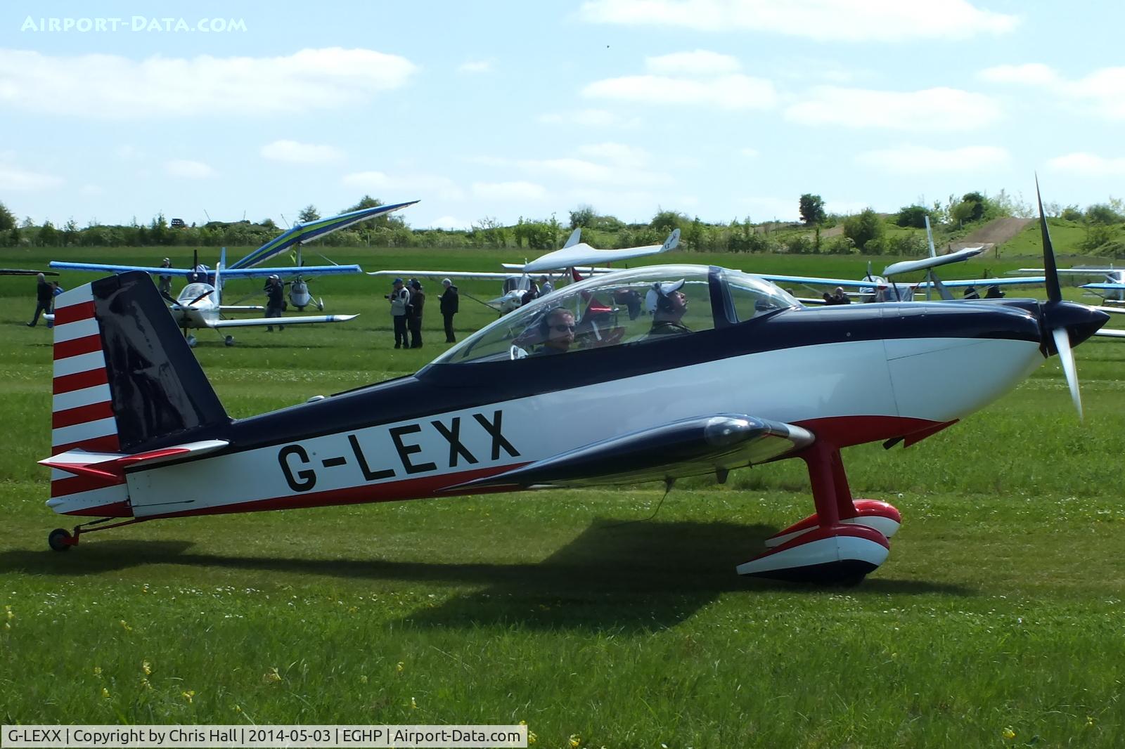 G-LEXX, 2002 Vans RV-8 C/N PFA 303-13896, at the 2014 Microlight Trade Fair, Popham