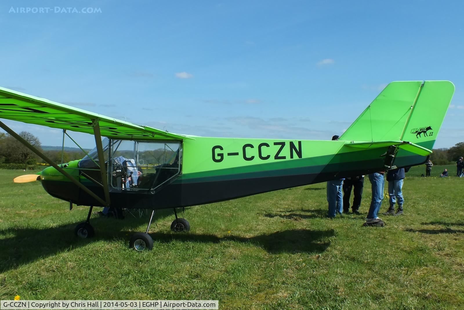 G-CCZN, 2005 Rans S-6ES Coyote II C/N PFA 204-14275, at the 2014 Microlight Trade Fair, Popham