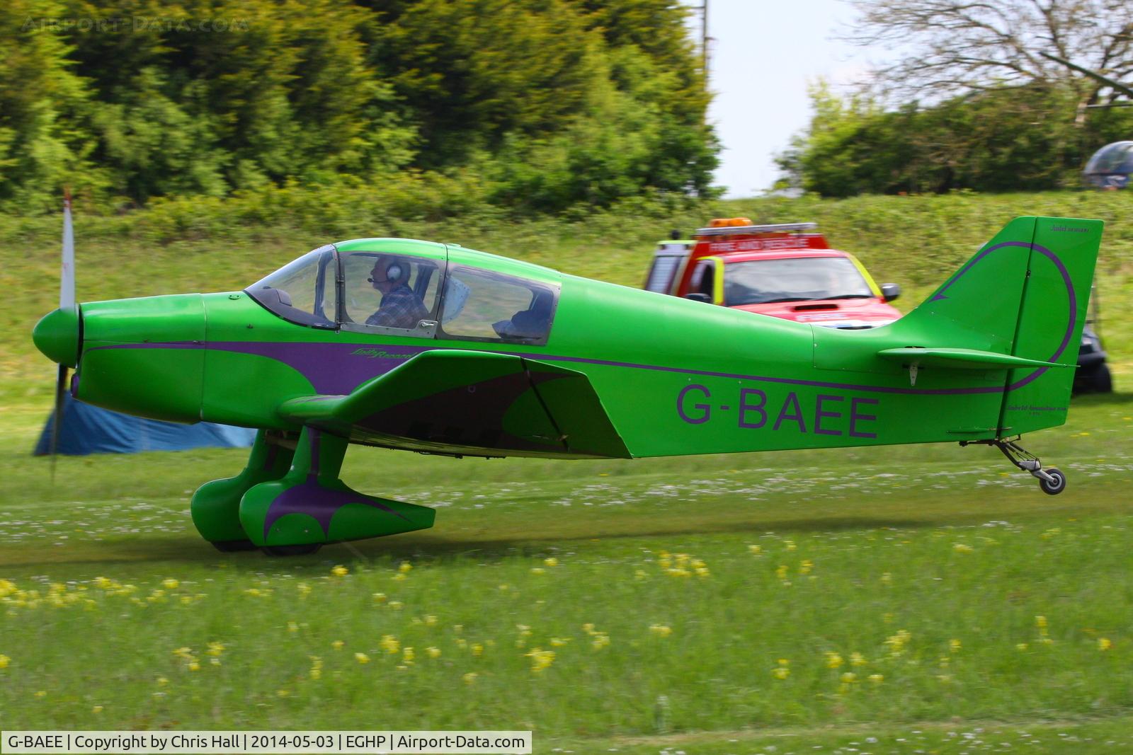 G-BAEE, 1964 CEA Jodel DR.1050-M1 Sicile Record C/N 579, at the 2014 Microlight Trade Fair, Popham