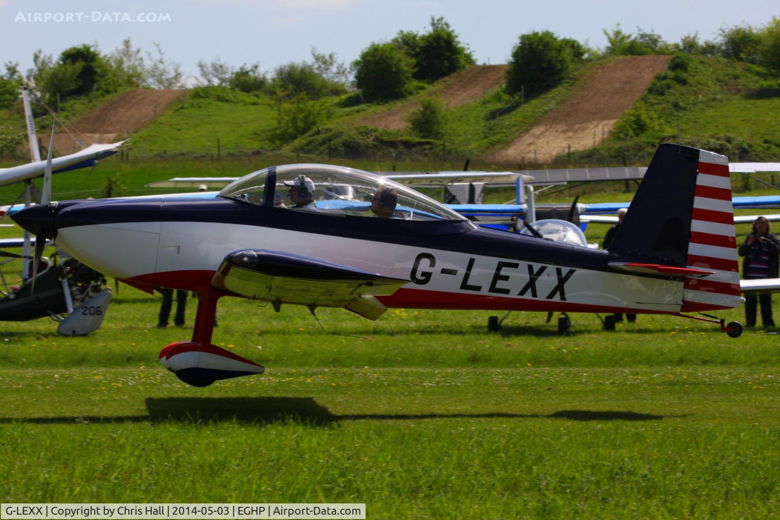 G-LEXX, 2002 Vans RV-8 C/N PFA 303-13896, at the 2014 Microlight Trade Fair, Popham