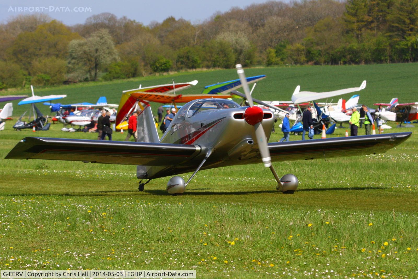 G-EERV, 2002 Vans RV-6 C/N PFA 181A-13381, at the 2014 Microlight Trade Fair, Popham