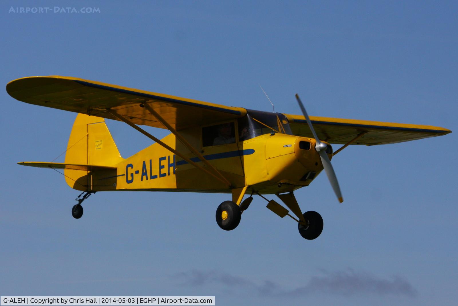 G-ALEH, 1948 Piper PA-17 Vagabond C/N 17-87, at the 2014 Microlight Trade Fair, Popham