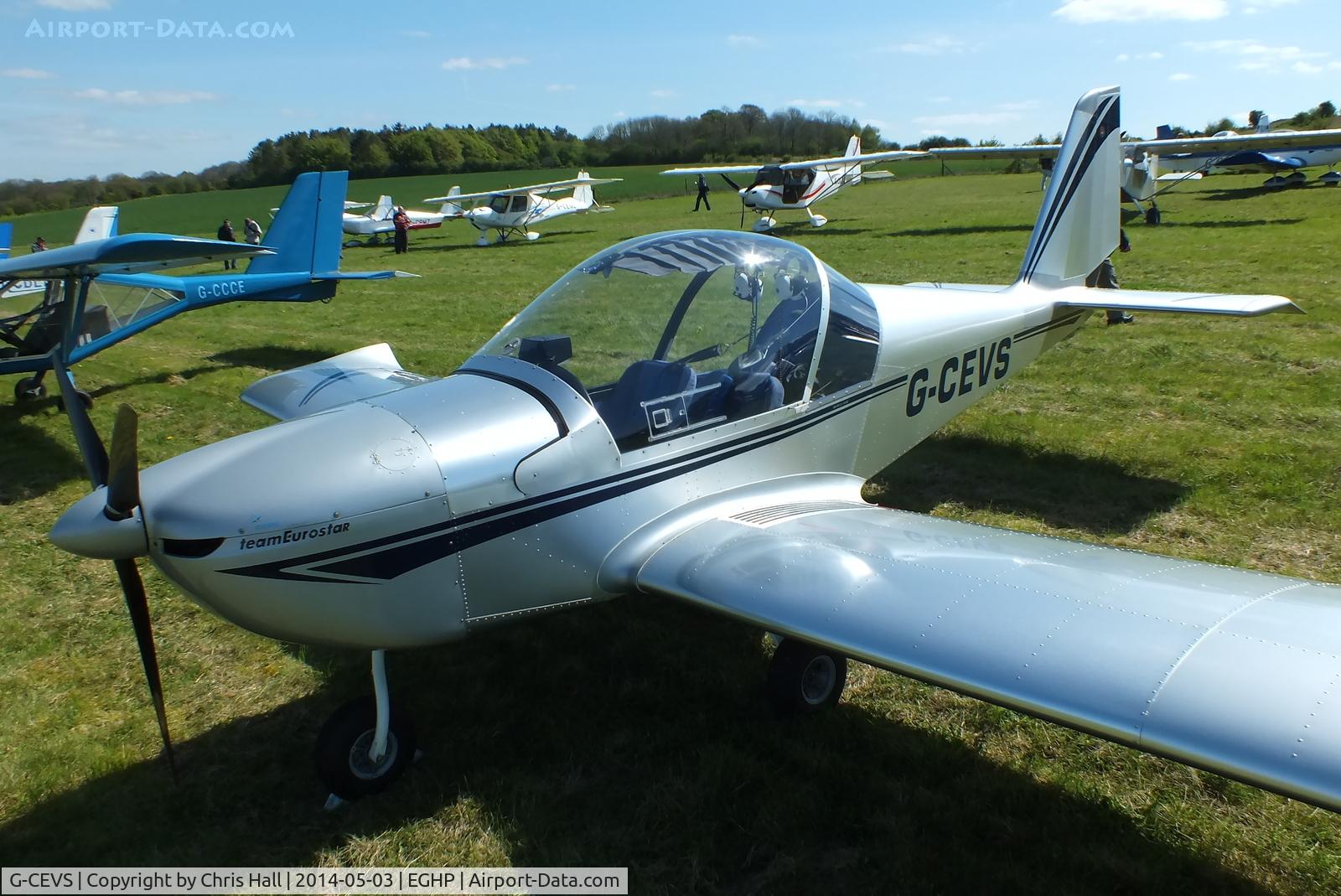 G-CEVS, 2007 Cosmik EV-97 TeamEurostar UK C/N 3102, at the 2014 Microlight Trade Fair, Popham
