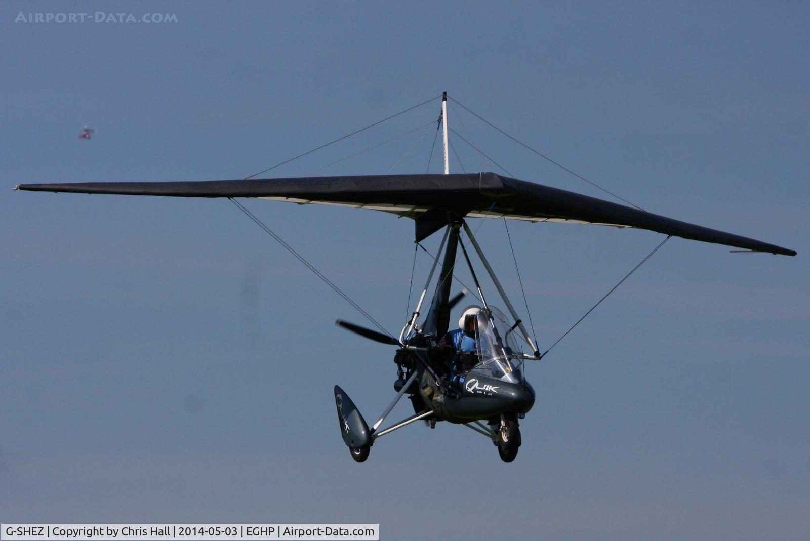 G-SHEZ, 2003 Mainair Pegasus Quik C/N 7993, at the 2014 Microlight Trade Fair, Popham