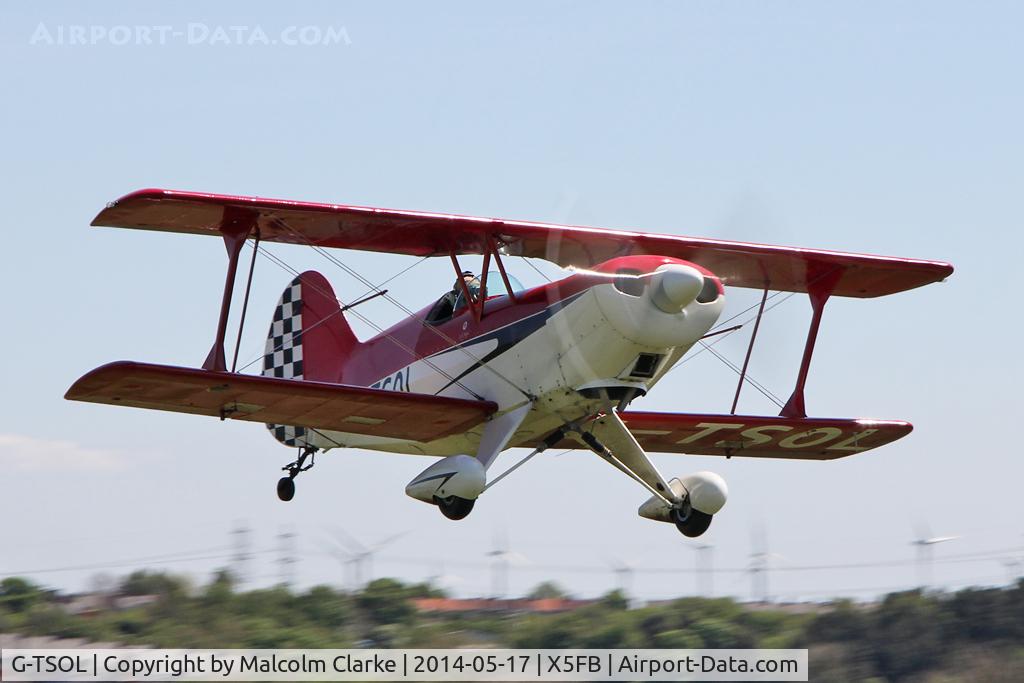 G-TSOL, 1991 EAA Acro Sport I C/N PFA 072-11391, EAA Acro Sport 1, Fishburn Airfield UK, May 17th 2014.