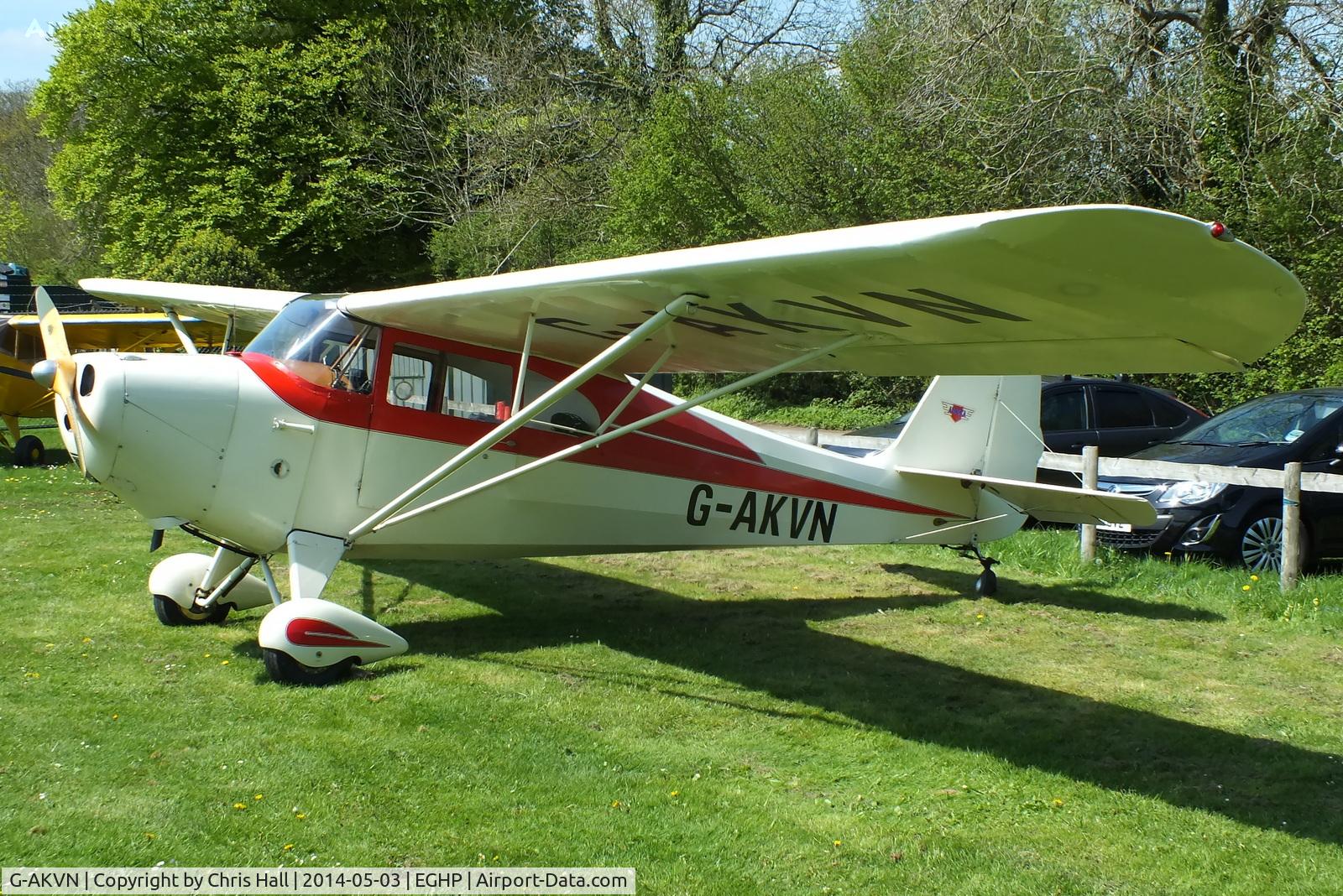 G-AKVN, 1946 Aeronca 11AC Chief Chief C/N 11AC-469, at the 2014 Microlight Trade Fair, Popham