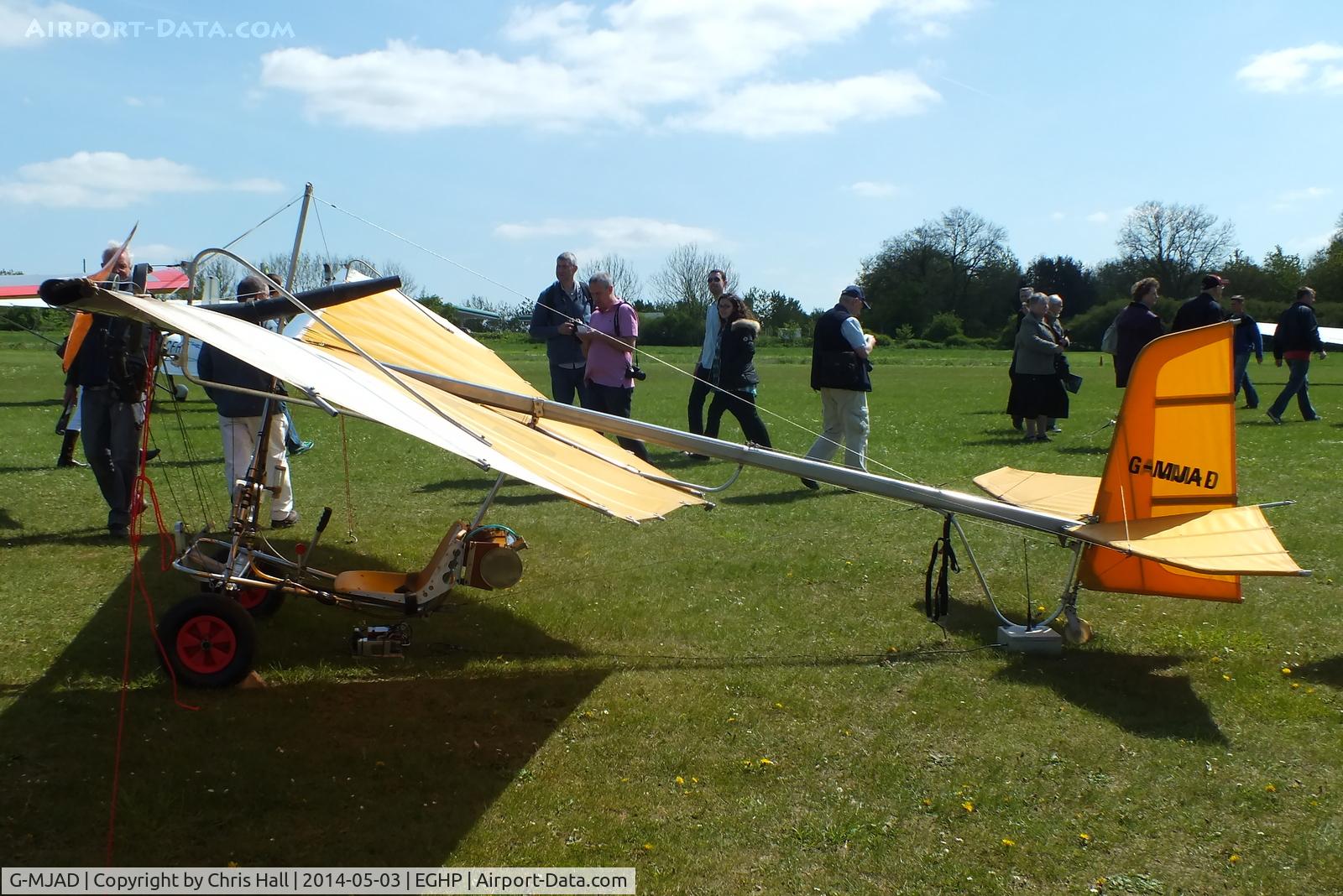 G-MJAD, Eipper Quicksilver MX C/N 3034, at the 2014 Microlight Trade Fair, Popham
