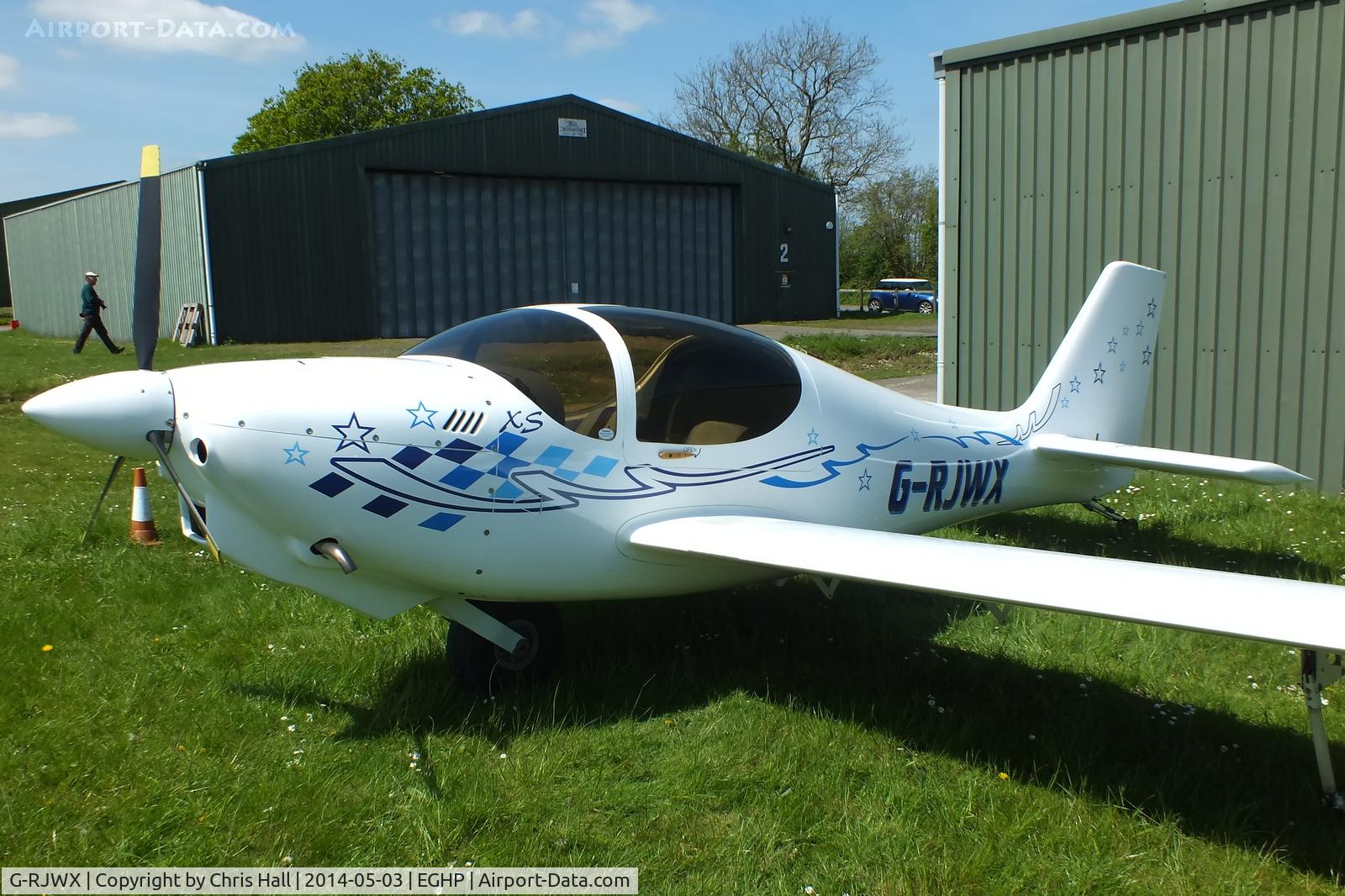 G-RJWX, 2001 Europa XS Monowheel C/N PFA 247-13197, at the 2014 Microlight Trade Fair, Popham
