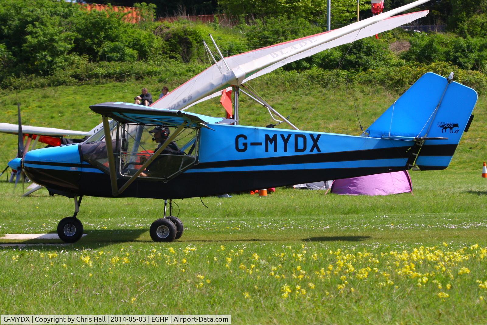 G-MYDX, 1992 Rans S-6ESD Coyote II C/N PFA 204-12238, at the 2014 Microlight Trade Fair, Popham