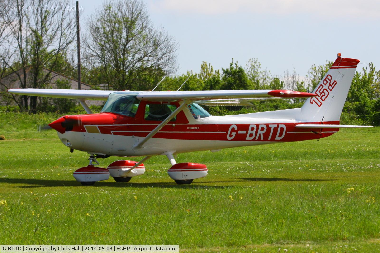 G-BRTD, 1977 Cessna 152 C/N 152-80023, at the 2014 Microlight Trade Fair, Popham