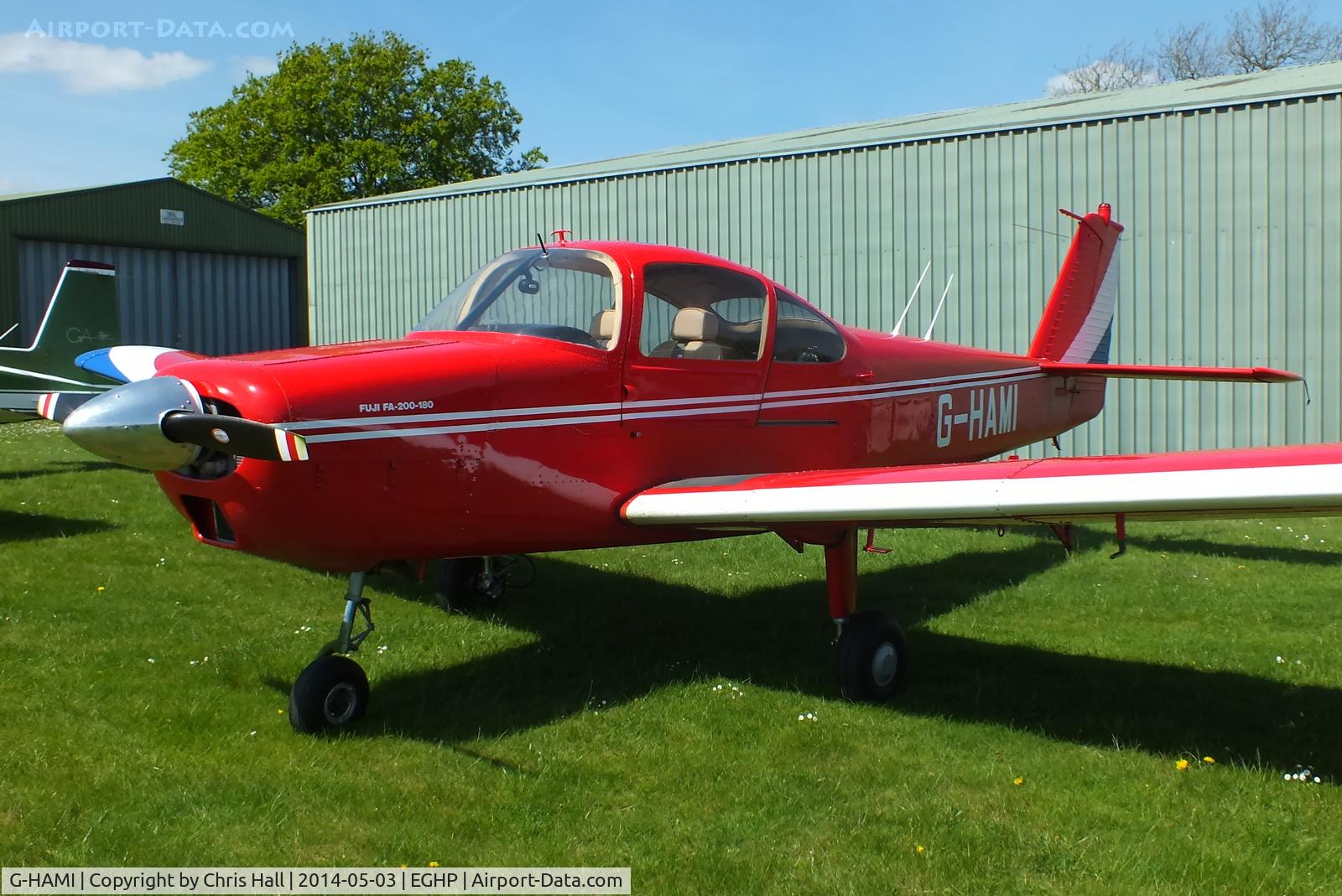 G-HAMI, 1973 Fuji FA-200-180 Aero Subaru C/N 188, at the 2014 Microlight Trade Fair, Popham