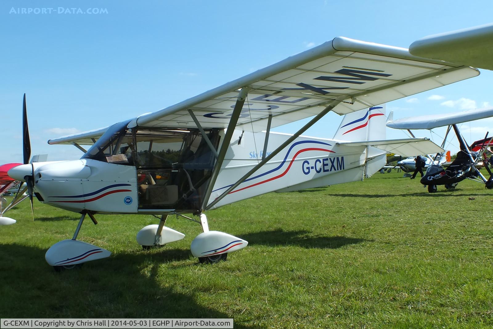 G-CEXM, 2007 Skyranger Swift 912S(1) C/N BMAA/HB/556, at the 2014 Microlight Trade Fair, Popham