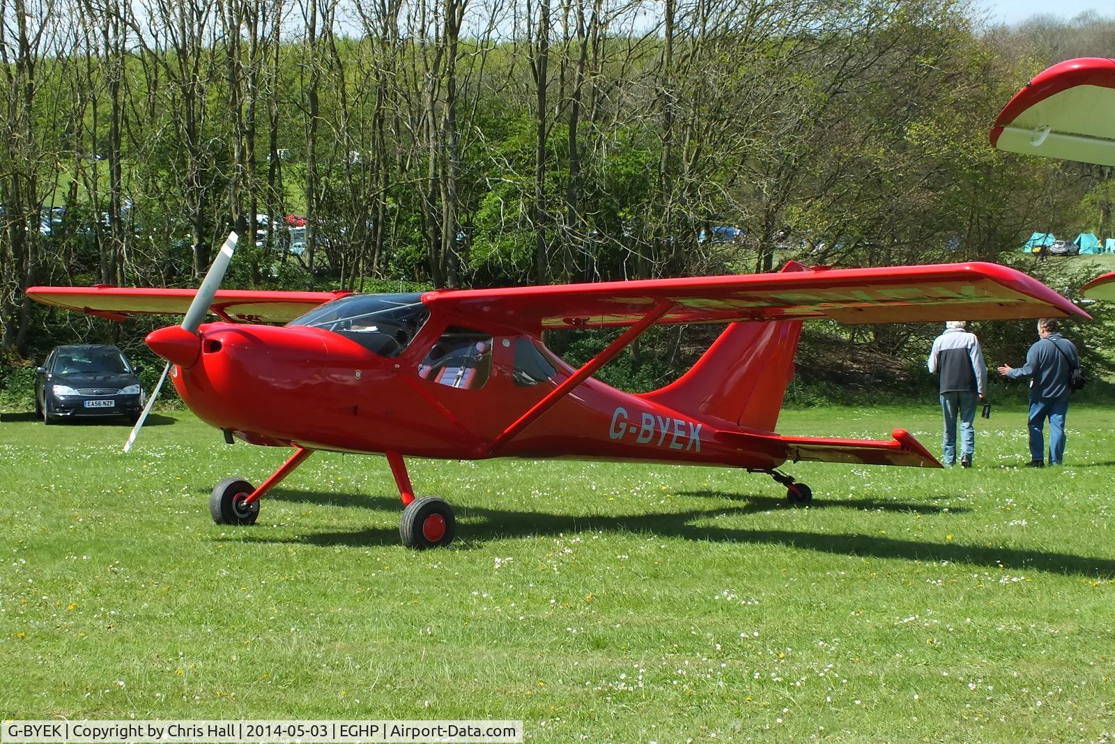 G-BYEK, 2000 Stoddard-Hamilton GlaStar GS-1 C/N PFA 295-13087, at the 2014 Microlight Trade Fair, Popham