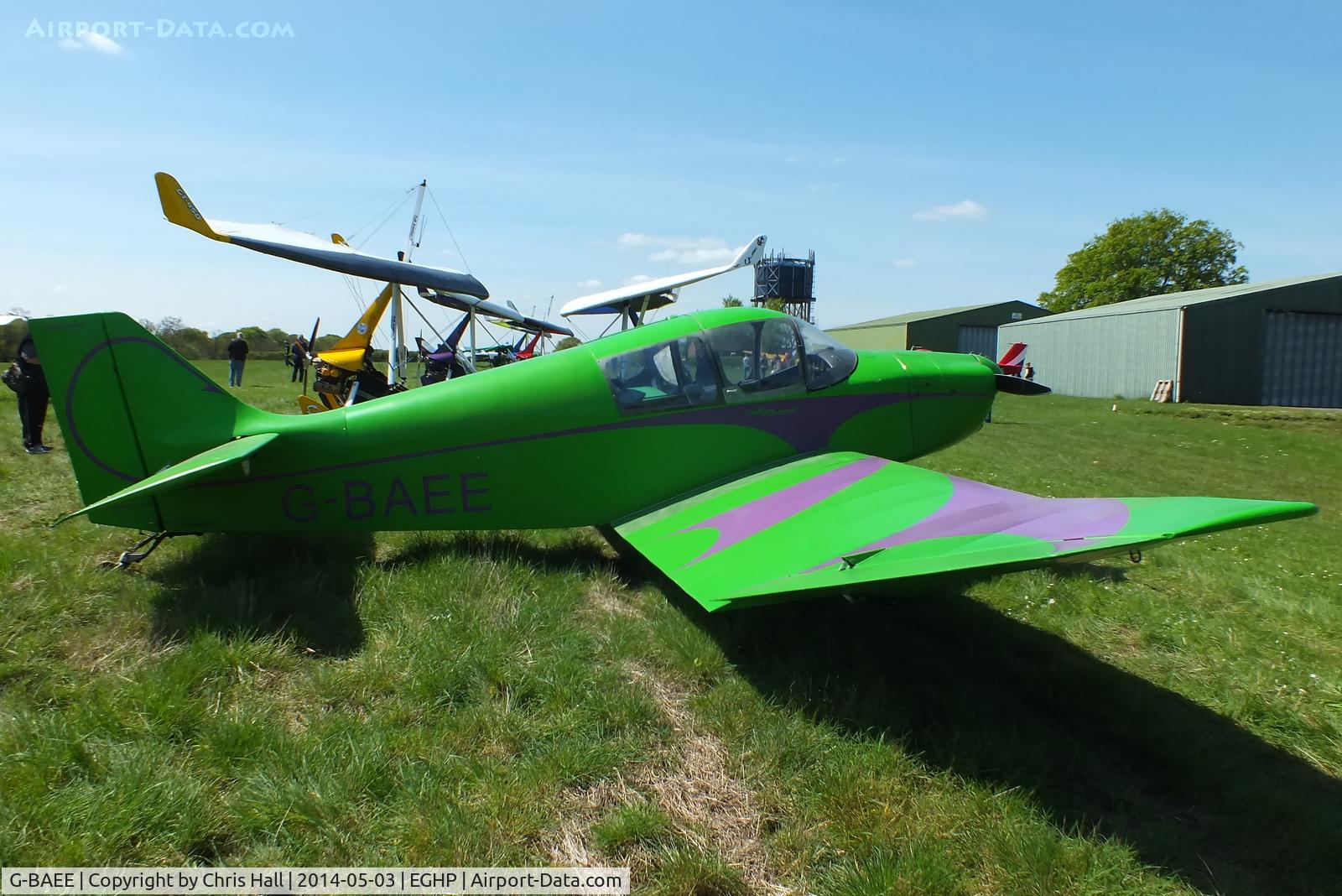 G-BAEE, 1964 CEA Jodel DR.1050-M1 Sicile Record C/N 579, at the 2014 Microlight Trade Fair, Popham