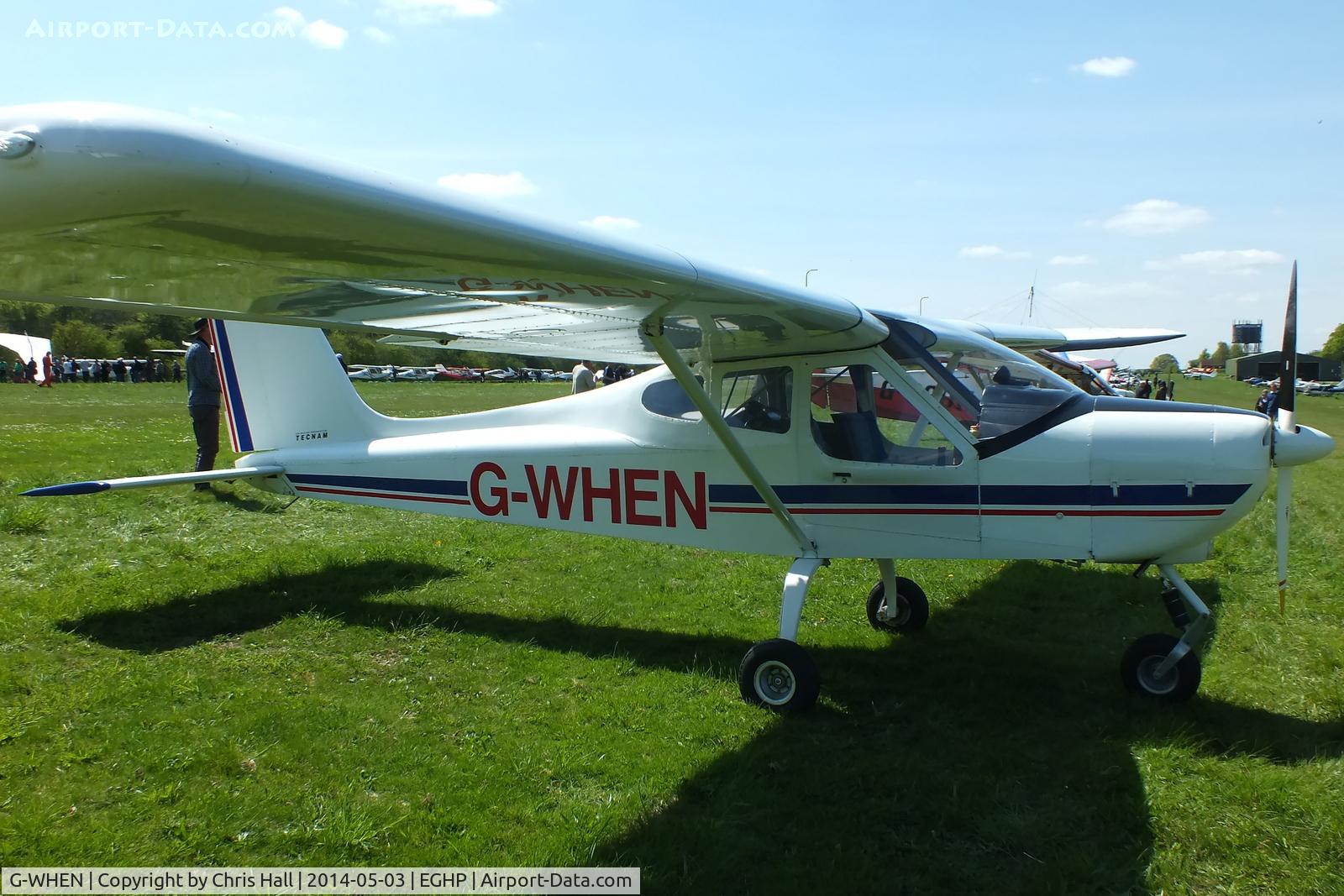 G-WHEN, 2004 Tecnam P-92EM Echo C/N PFA 318-13679, at the 2014 Microlight Trade Fair, Popham