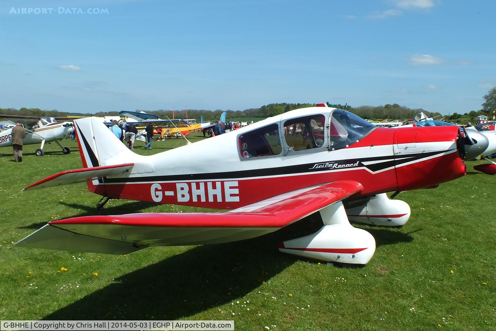 G-BHHE, 1965 CEA Jodel DR.1051-M1 Sicile Record C/N 628, at the 2014 Microlight Trade Fair, Popham