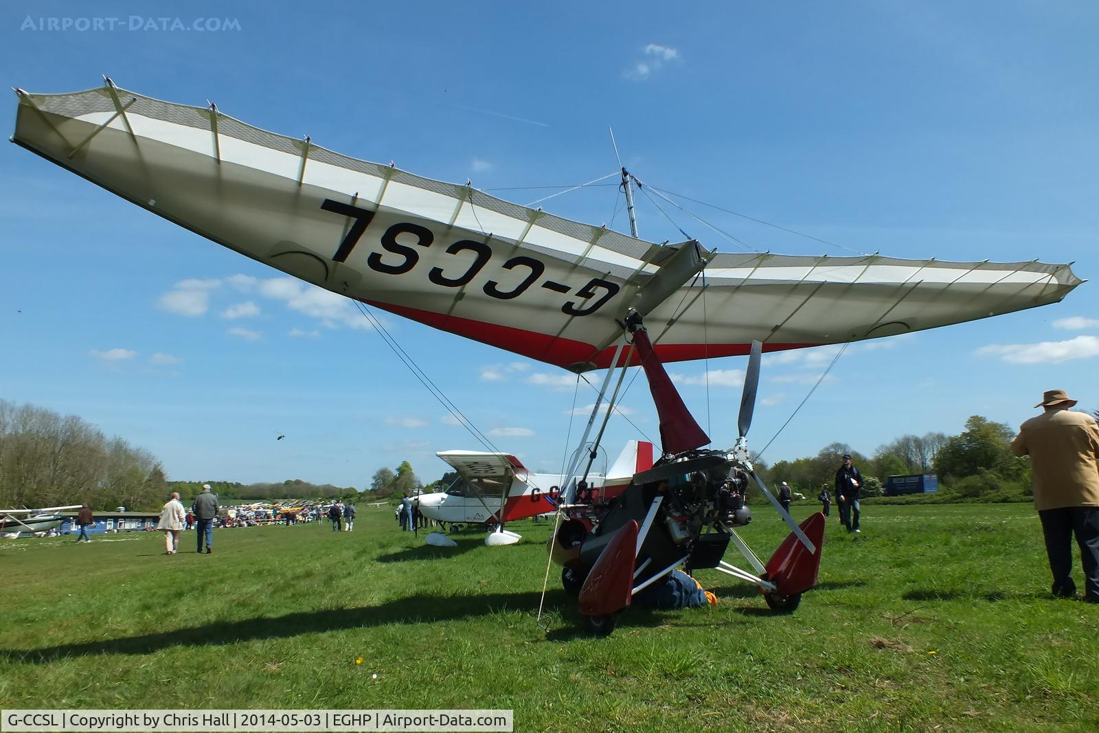 G-CCSL, 2004 Mainair Pegasus Quik C/N 8029, at the 2014 Microlight Trade Fair, Popham