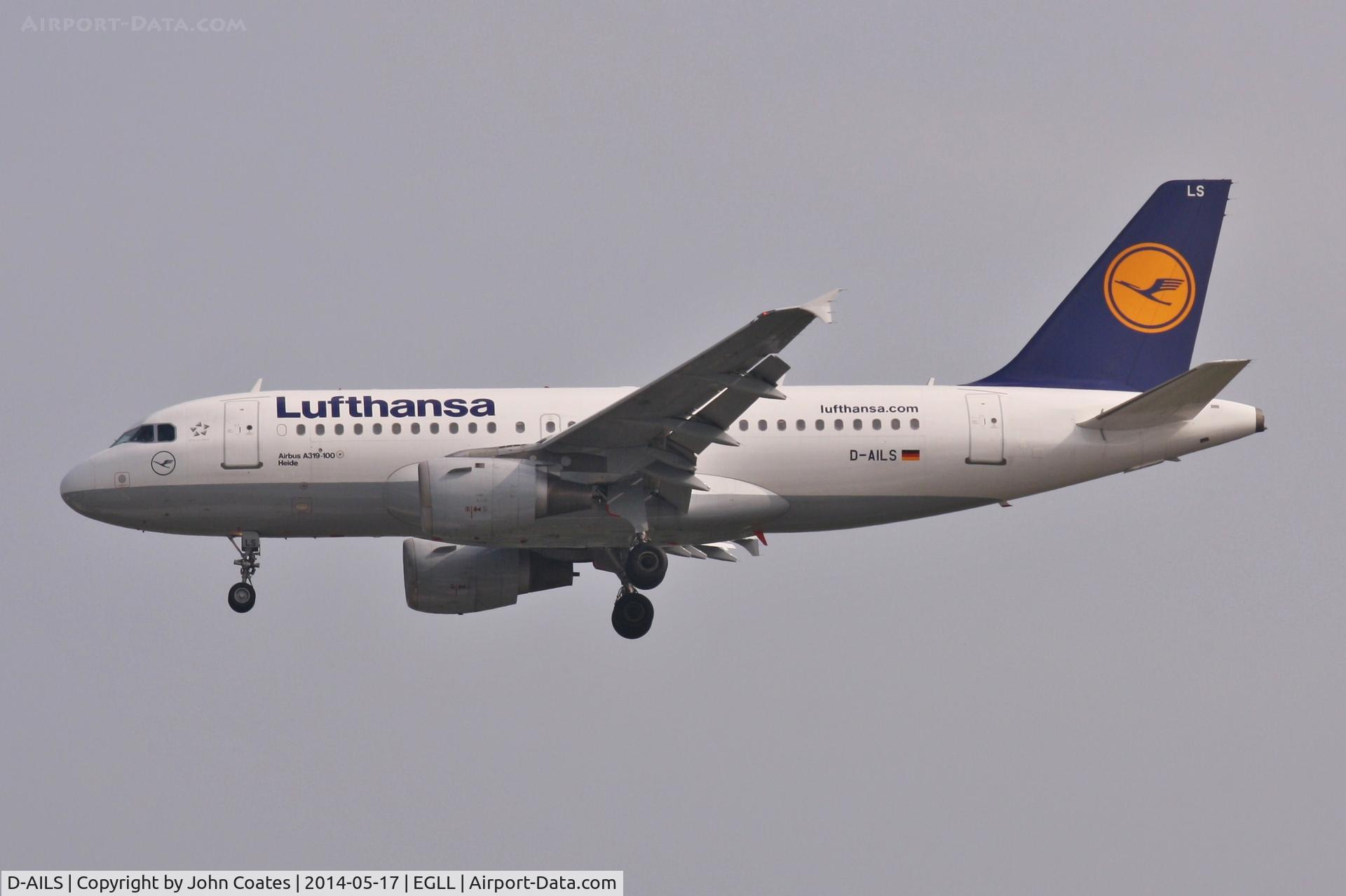 D-AILS, 1997 Airbus A319-114 C/N 729, Finals 27L