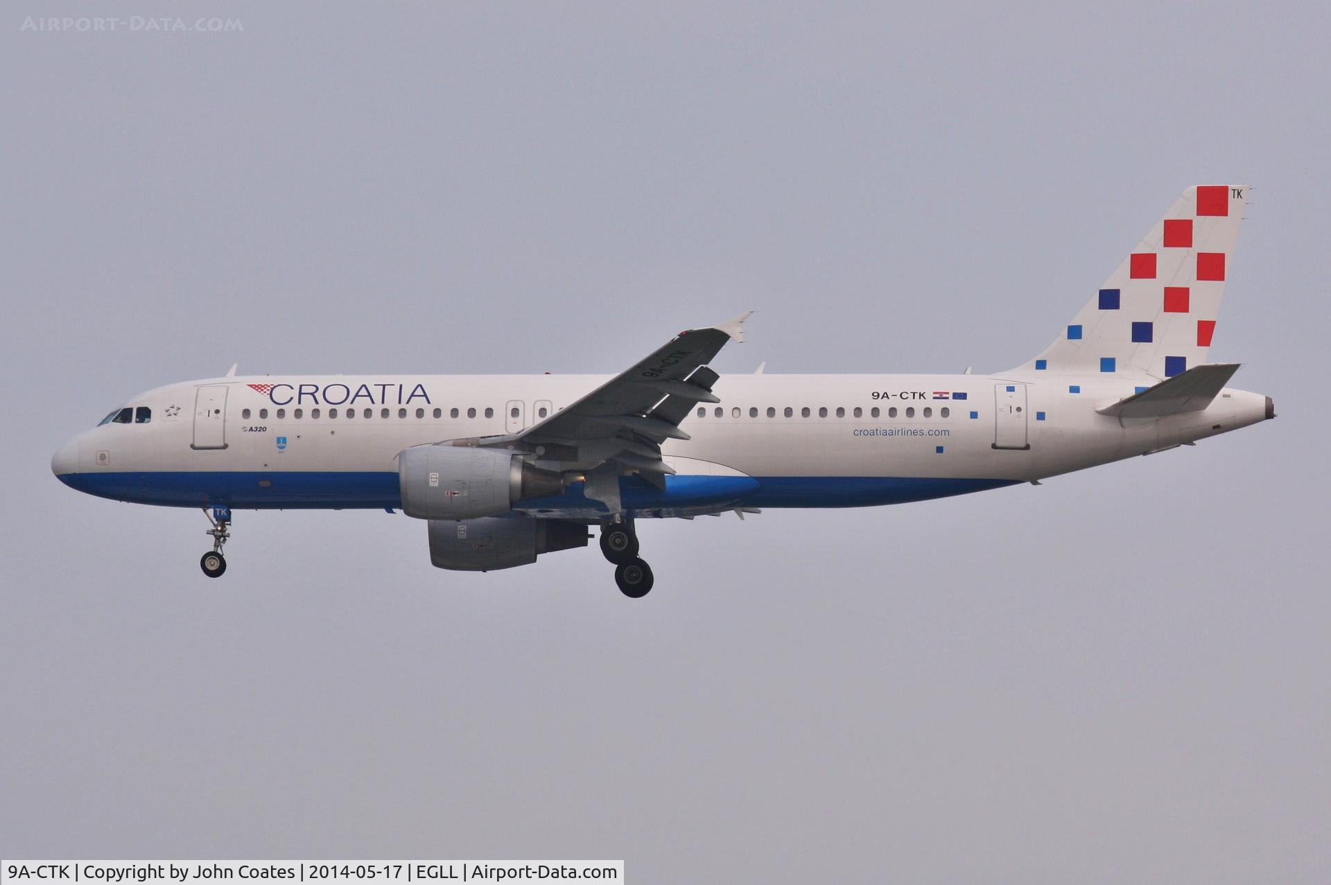 9A-CTK, 2000 Airbus A320-214 C/N 1237, Finals 27L