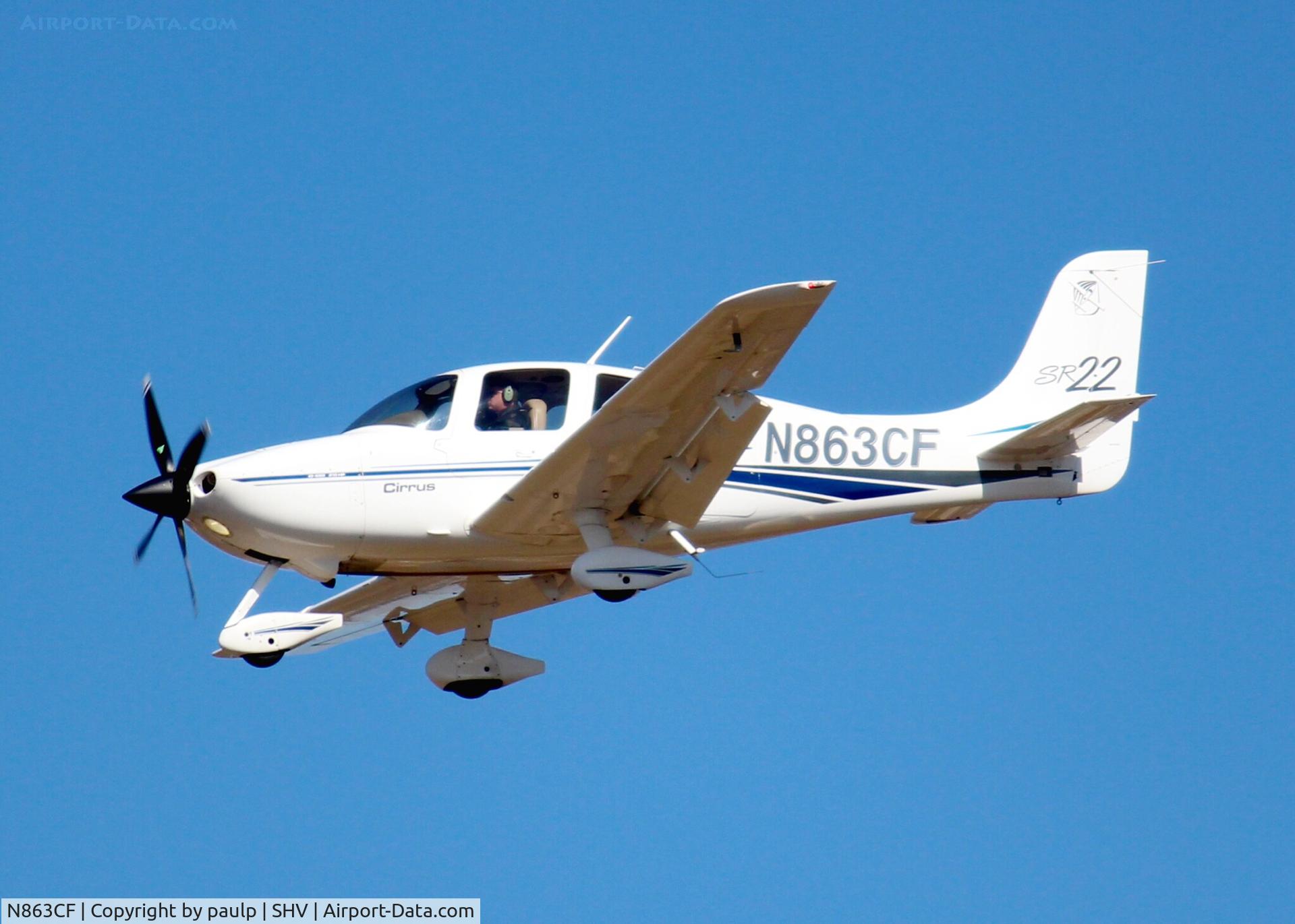 N863CF, 2002 Cirrus SR22 C/N 0191, At Shreveport Regional.