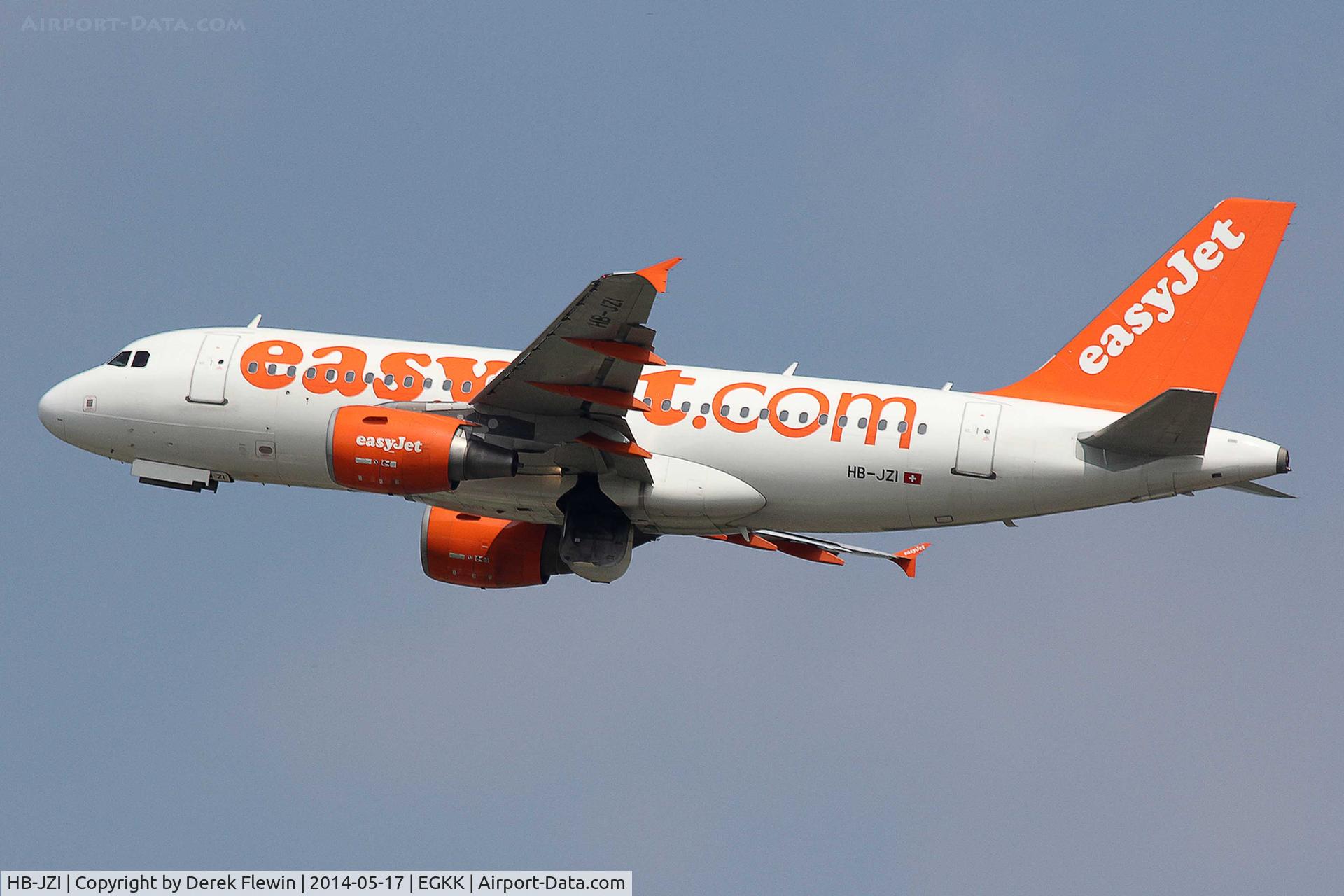 HB-JZI, 2004 Airbus A319-111 C/N 2245, Seen pulling out from runway 26R at EGKK.