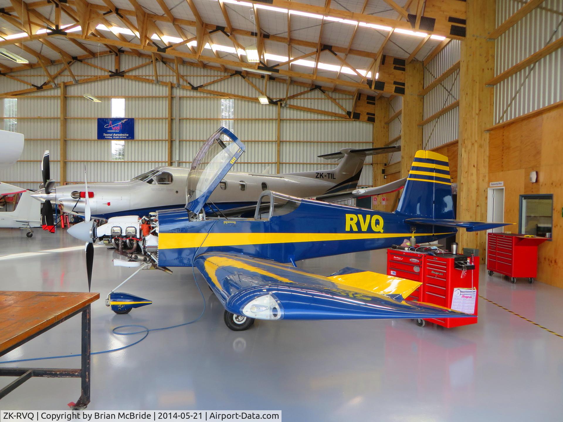 ZK-RVQ, Vans RV-9A C/N 90612, Vans RV-9A. ZK-RVQ vn 90612. Avcraft Engineering NZ Ltd. Taonui Aerodrome, Feilding, New Zealand. Image © Brian McBride. 21 May 2014