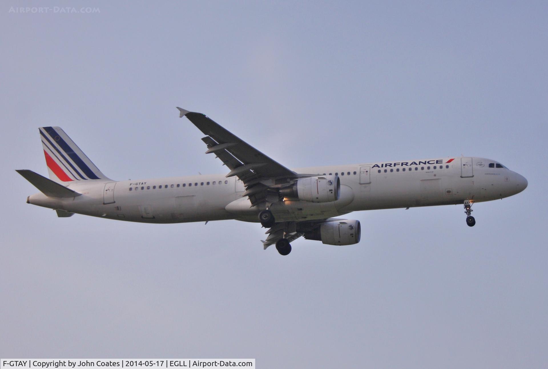 F-GTAY, 2010 Airbus A321-212 C/N 4251, Finals 27L