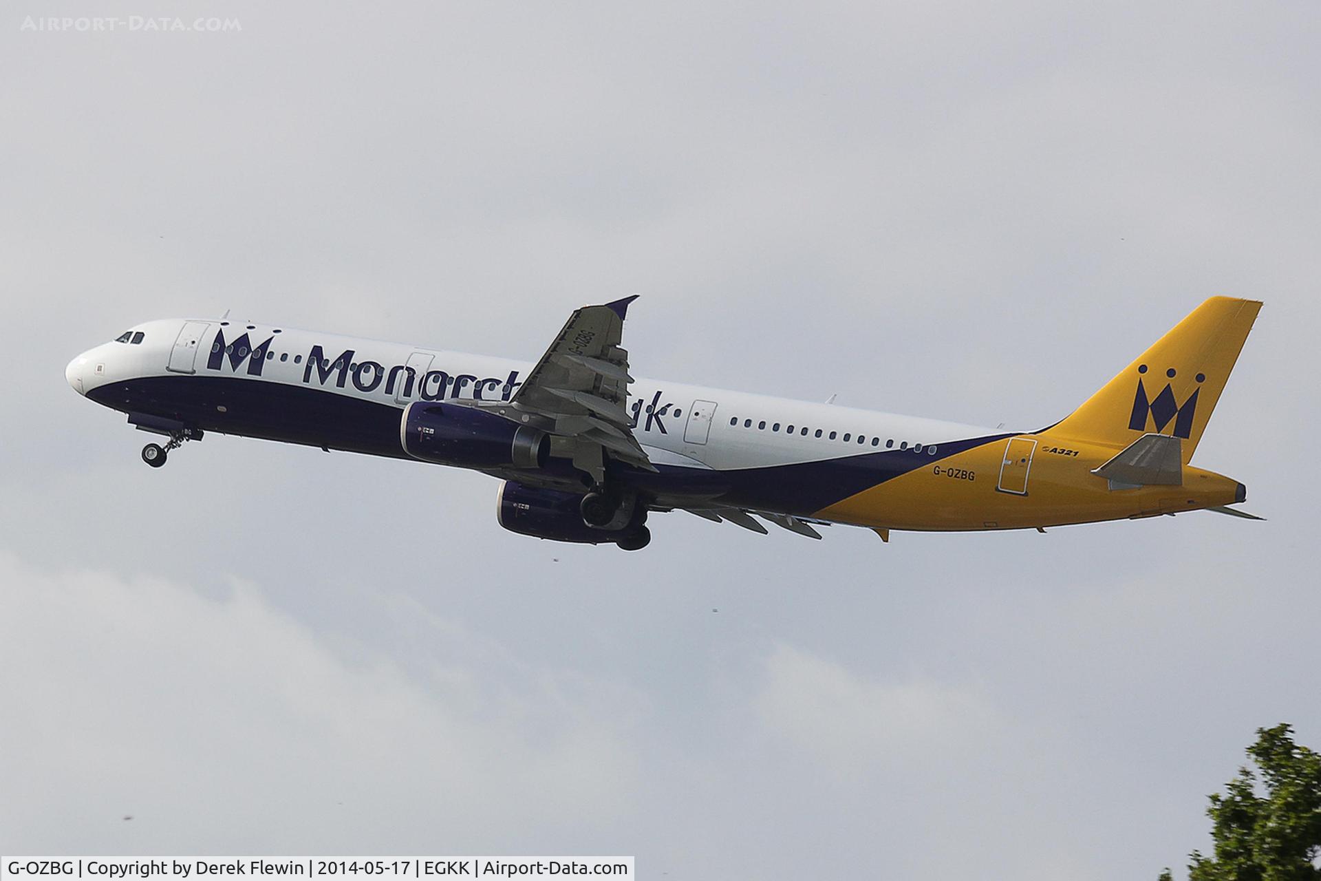 G-OZBG, 2003 Airbus A321-231 C/N 1941, Seen pulling out from runway 26R at EGKK.