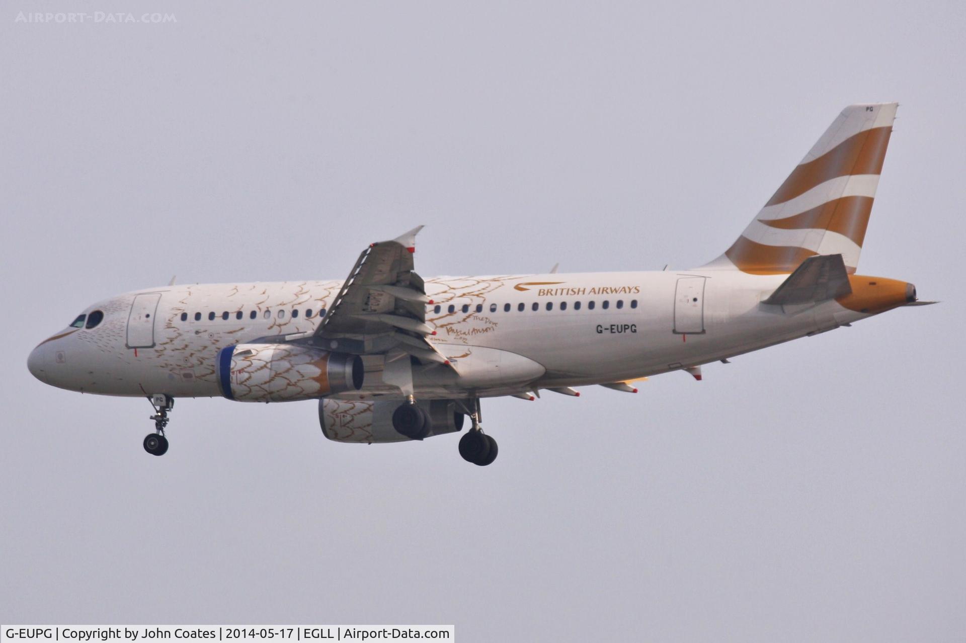 G-EUPG, 2000 Airbus A319-131 C/N 1222, finals 27L