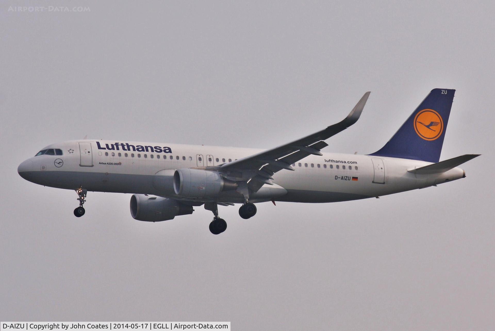 D-AIZU, 2013 Airbus A320-214 C/N 5635, Finals 27L
