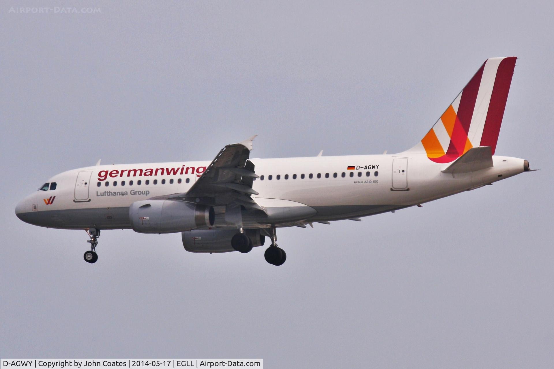 D-AGWY, 2013 Airbus A319-132 C/N 5941, Arriving 27L